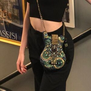 Mary Frances beaded guitar bag